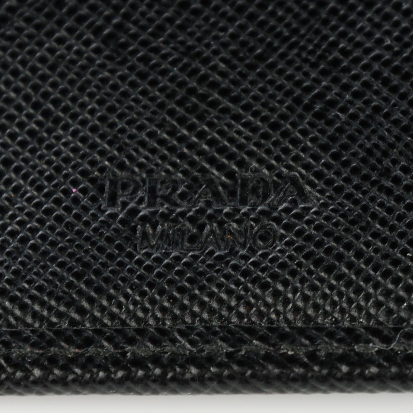 Saffiano Metal Continental Flap Wallet Nero Black