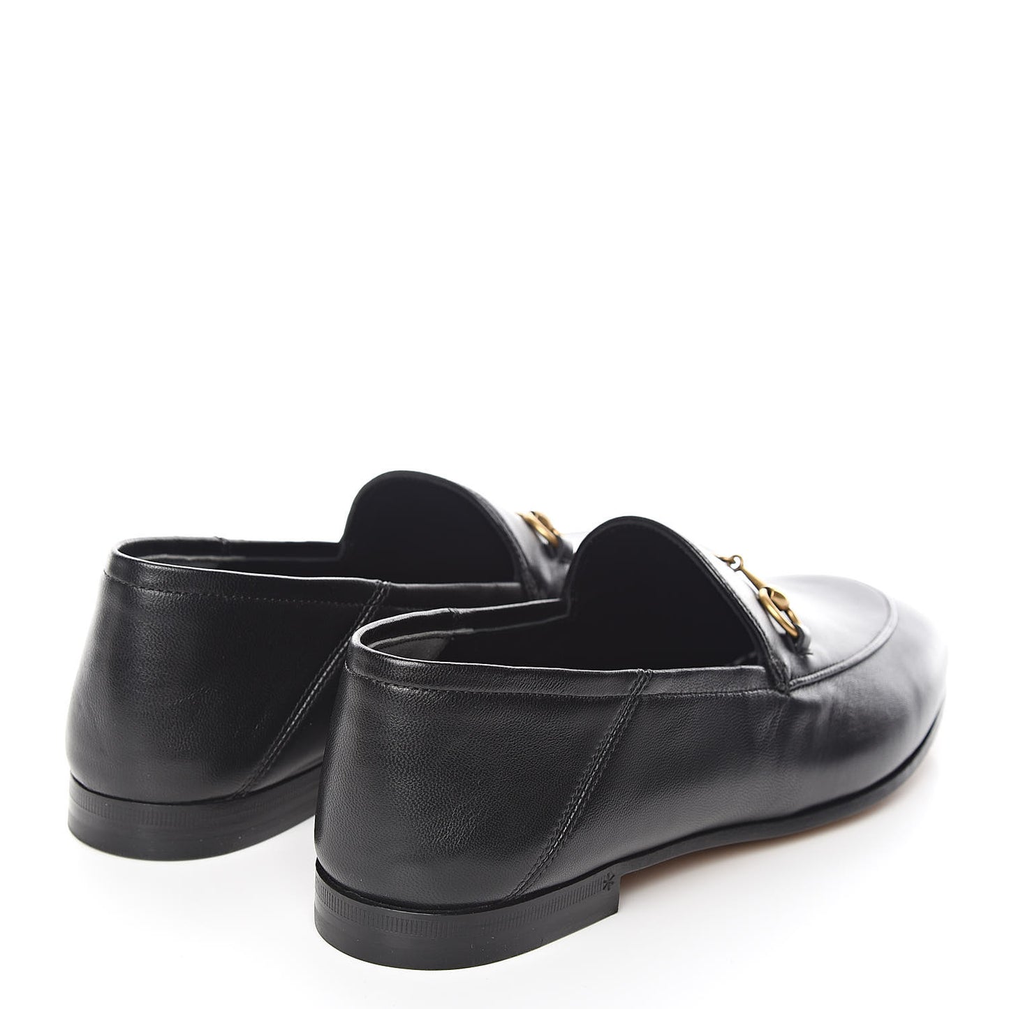 Lambskin Womens Brixton Horsebit Loafers 40 Black