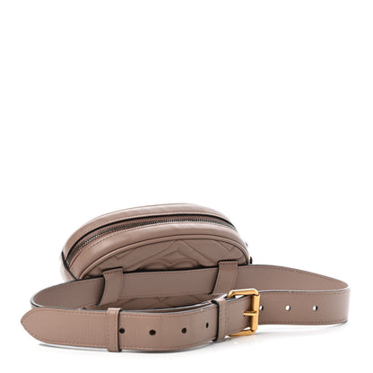 Gucci Calfskin Matelasse GG Marmont Belt Bag 75 30 Porcelain Rose 3 of 10