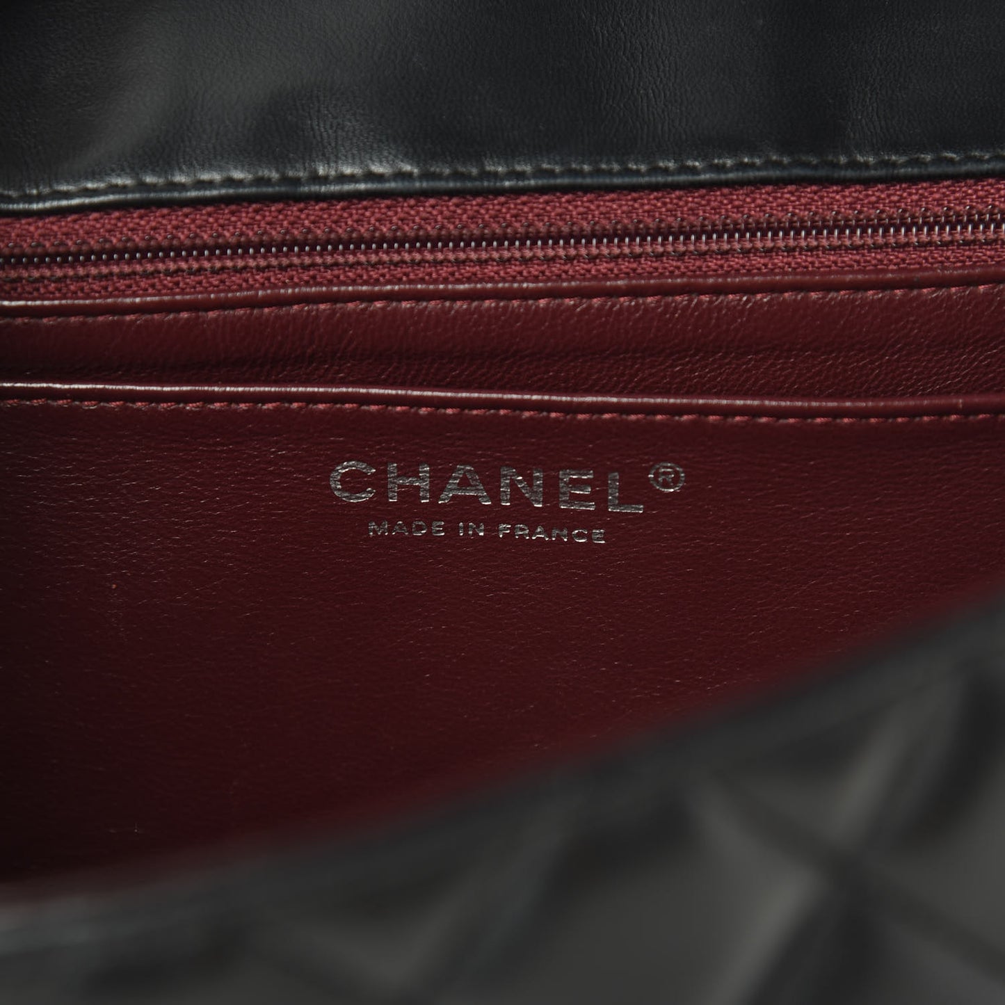 Lambskin Quilted Jumbo Single Flap Black