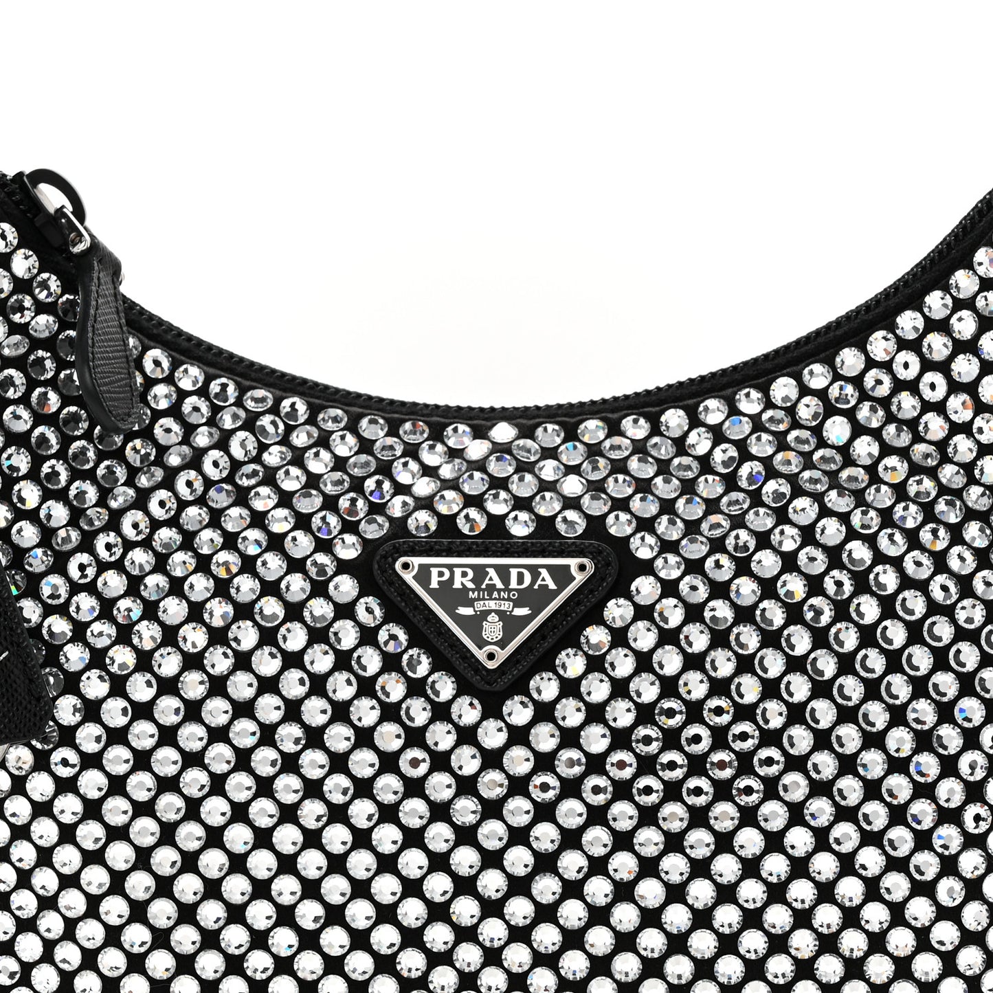 Satin Crystal Mini Re-Edition 2000 Bag Cristal