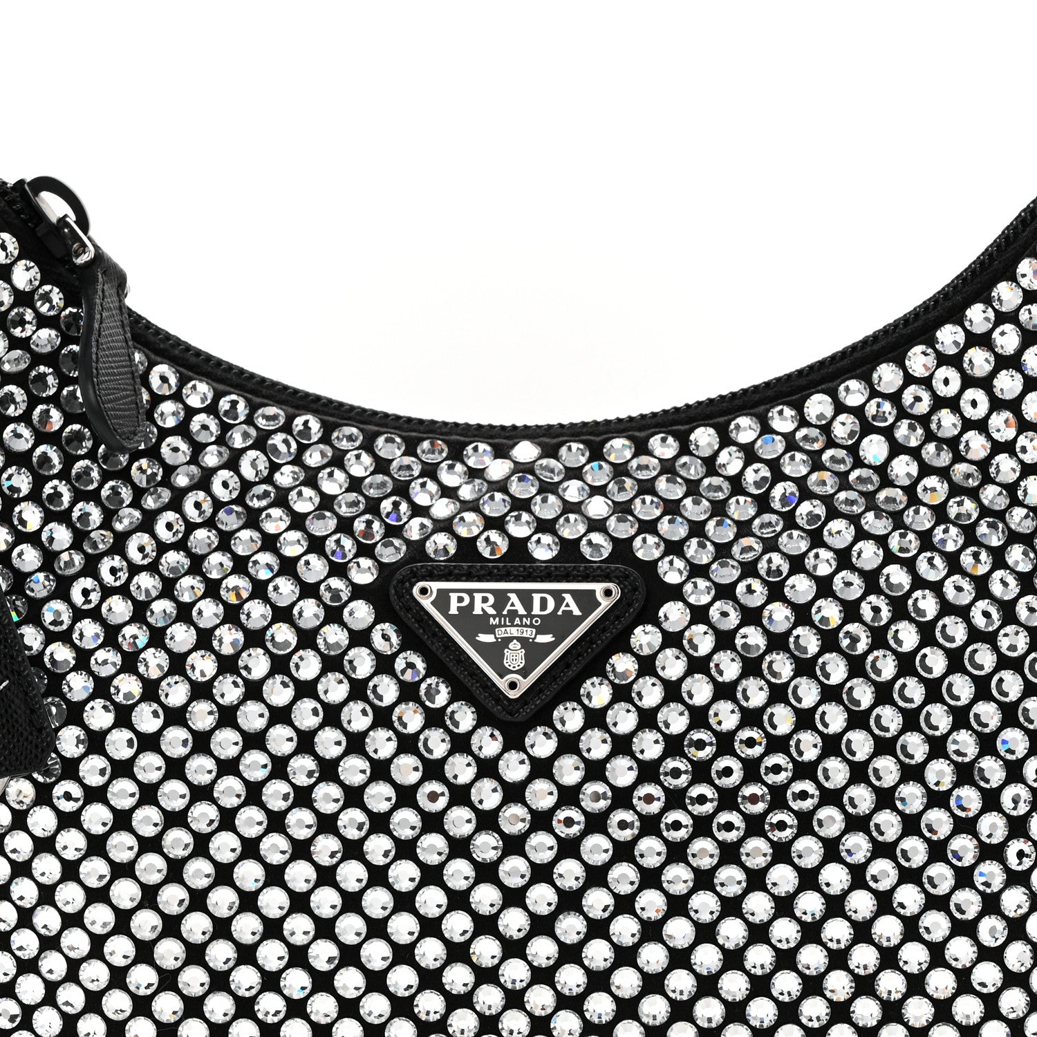 Prada Satin Crystal Mini Re-Edition 2000 Bag Cristal 8 of 11
