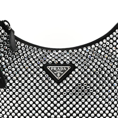 Prada Satin Crystal Mini Re-Edition 2000 Bag Cristal 8 of 11