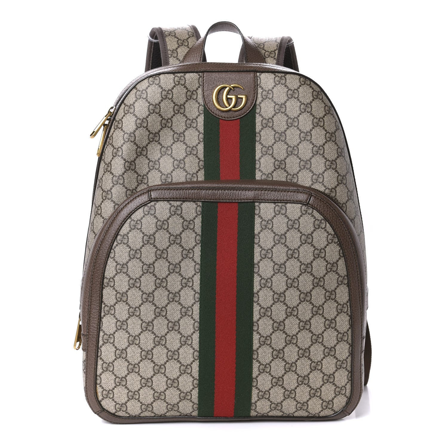 Gucci GG Supreme Monogram Medium Ophidia Day Backpack Brown 1 of 13