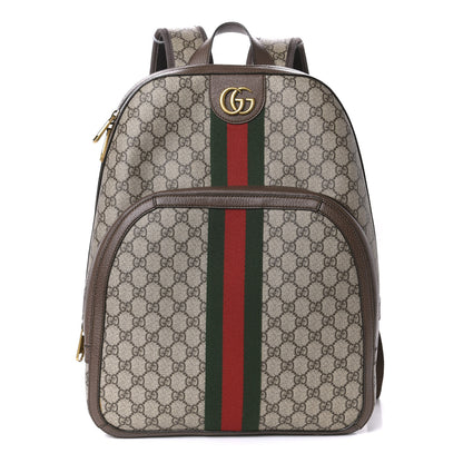 Gucci GG Supreme Monogram Medium Ophidia Day Backpack Brown 1 of 13