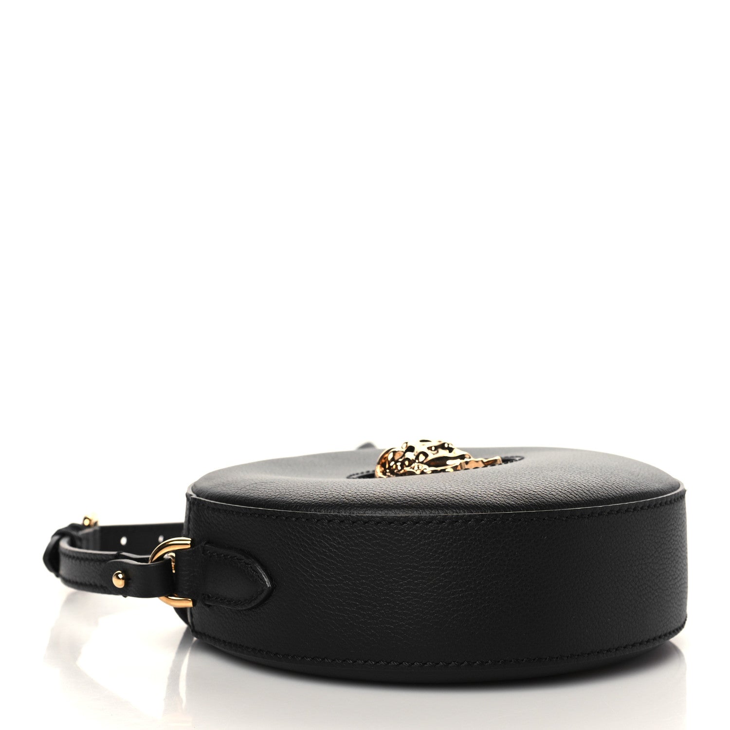 Versace Calfskin La Medusa Round Camera Bag Black 4 of 6