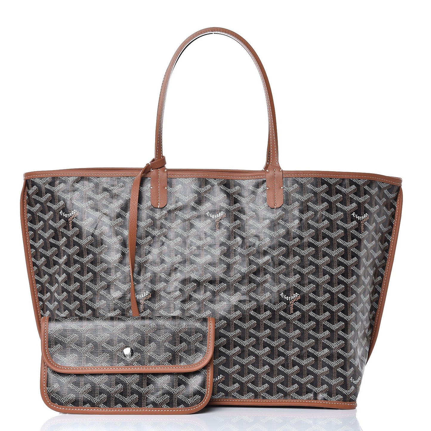 Goyardine Reversible Anjou PM Black Gold
