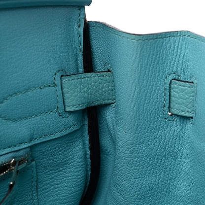 Hermes Togo Birkin 30 Bleu Atoll 16 of 20