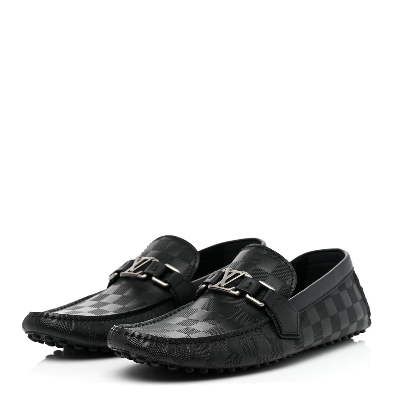 Louis Vuitton Damier Infini Hockenheim Moccasin Loafers 7 Onyx 3 of 9