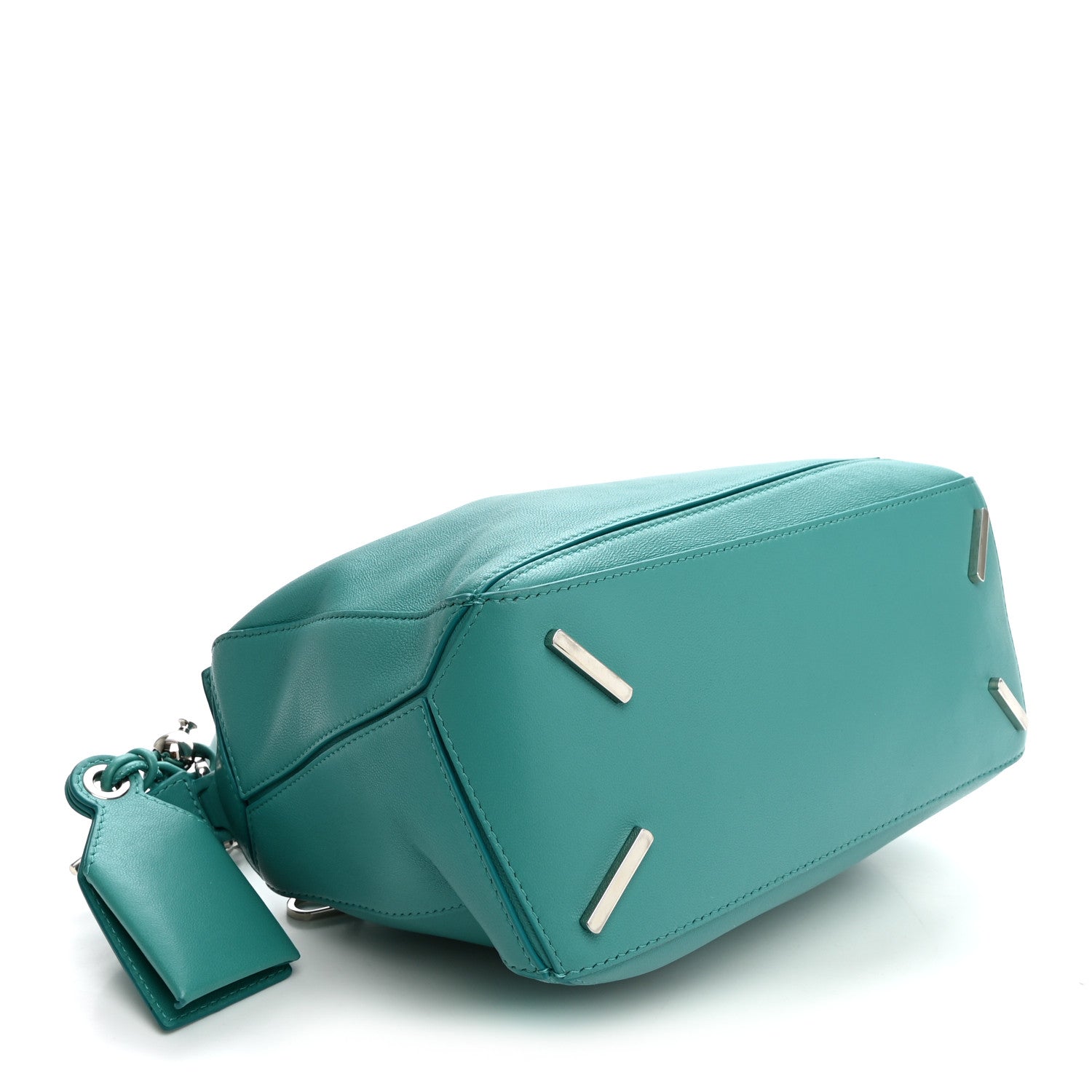 Loewe Nappa Lambskin Small Featherlight Puzzle Bag Aquamarine 4 of 9
