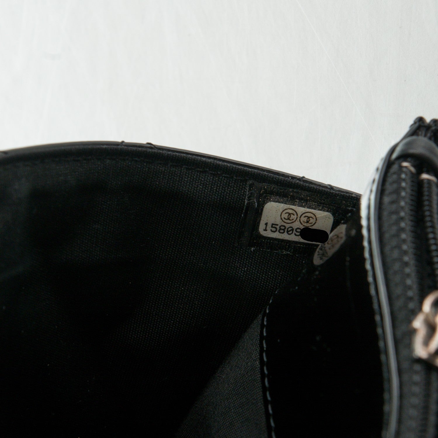 Chanel Patent Quilted Brilliant Wallet On Chain WOC Black 8 of 8