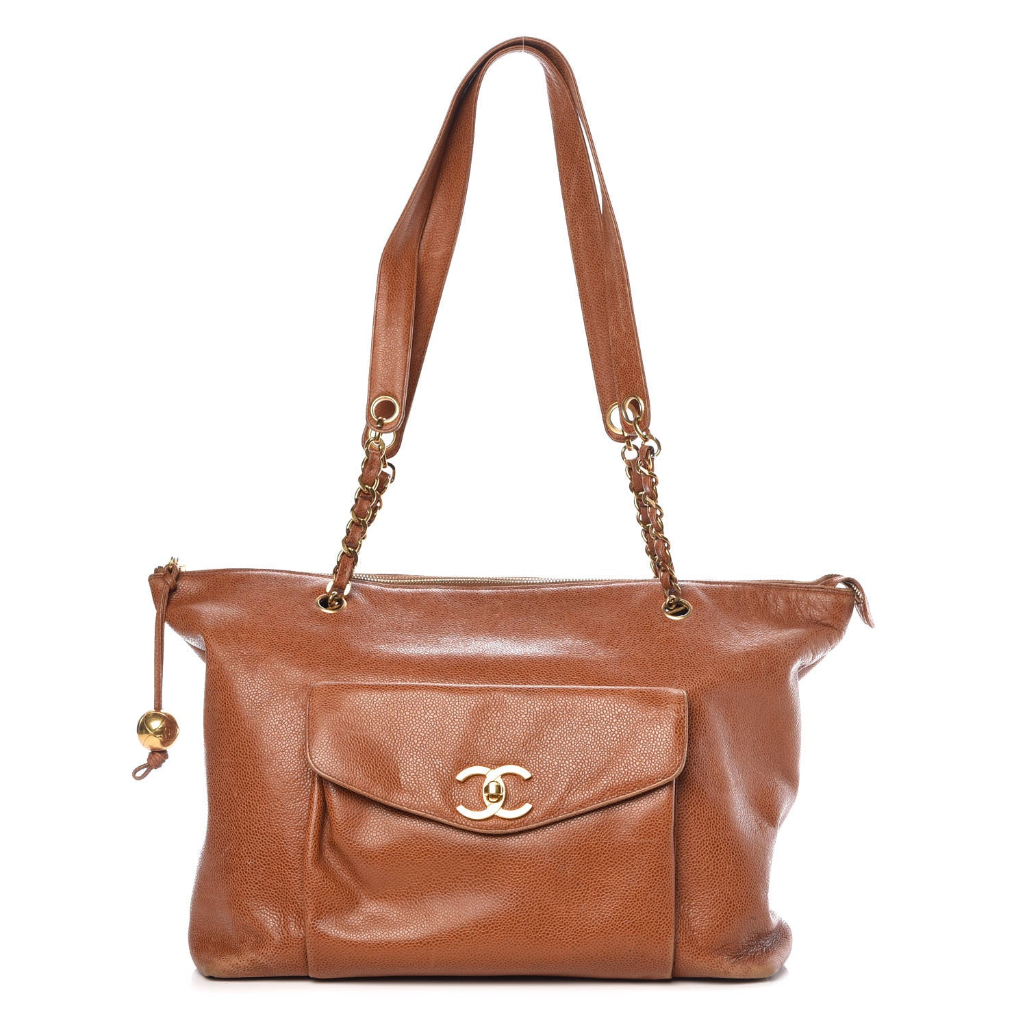 Chanel Caviar Flap Shoulder Bag Brown 1 of 26