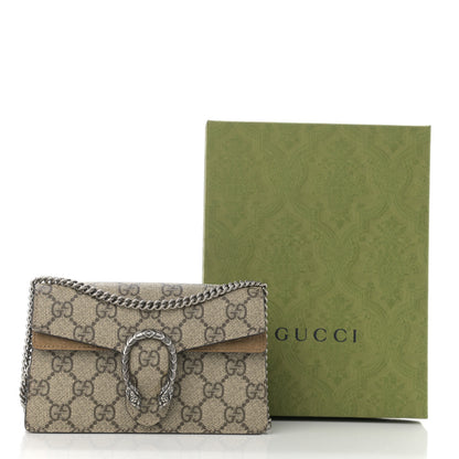 Gucci GG Supreme Monogram Super Mini Dionysus Shoulder Bag Taupe 11 of 11