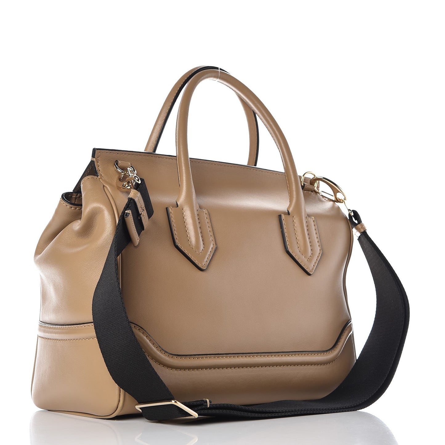 Calfskin Large Palazzo Empire Bag Beige
