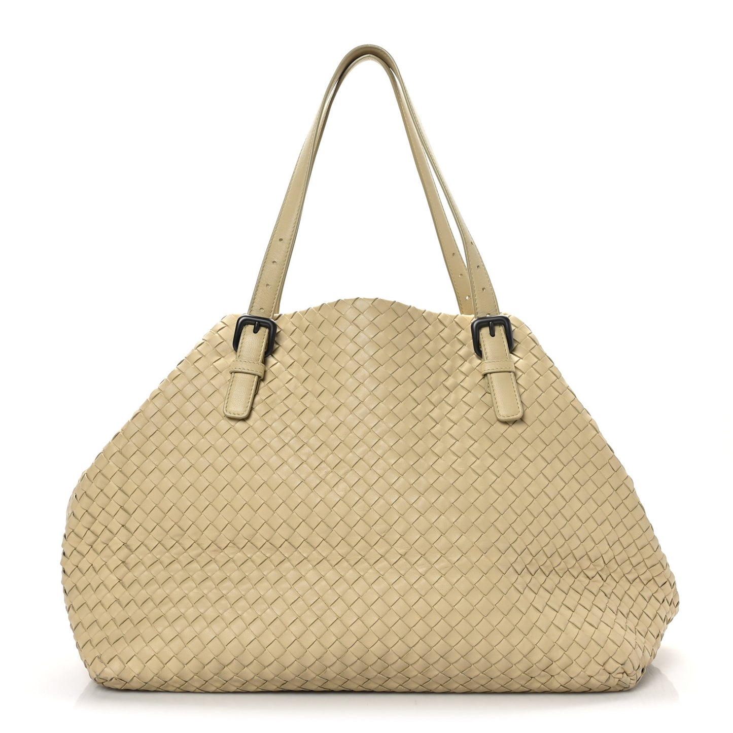 Nappa Intrecciato Large Cesta Tote Cream