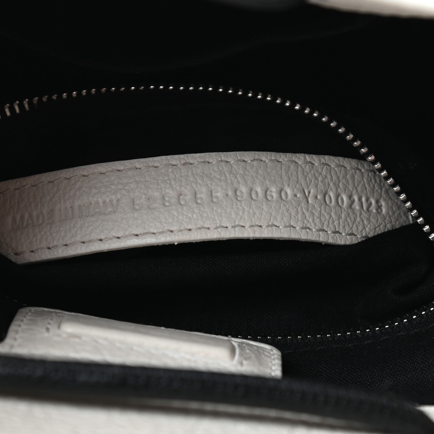 Balenciaga Calfskin Logo XXS Shopping Tote White 7 of 9