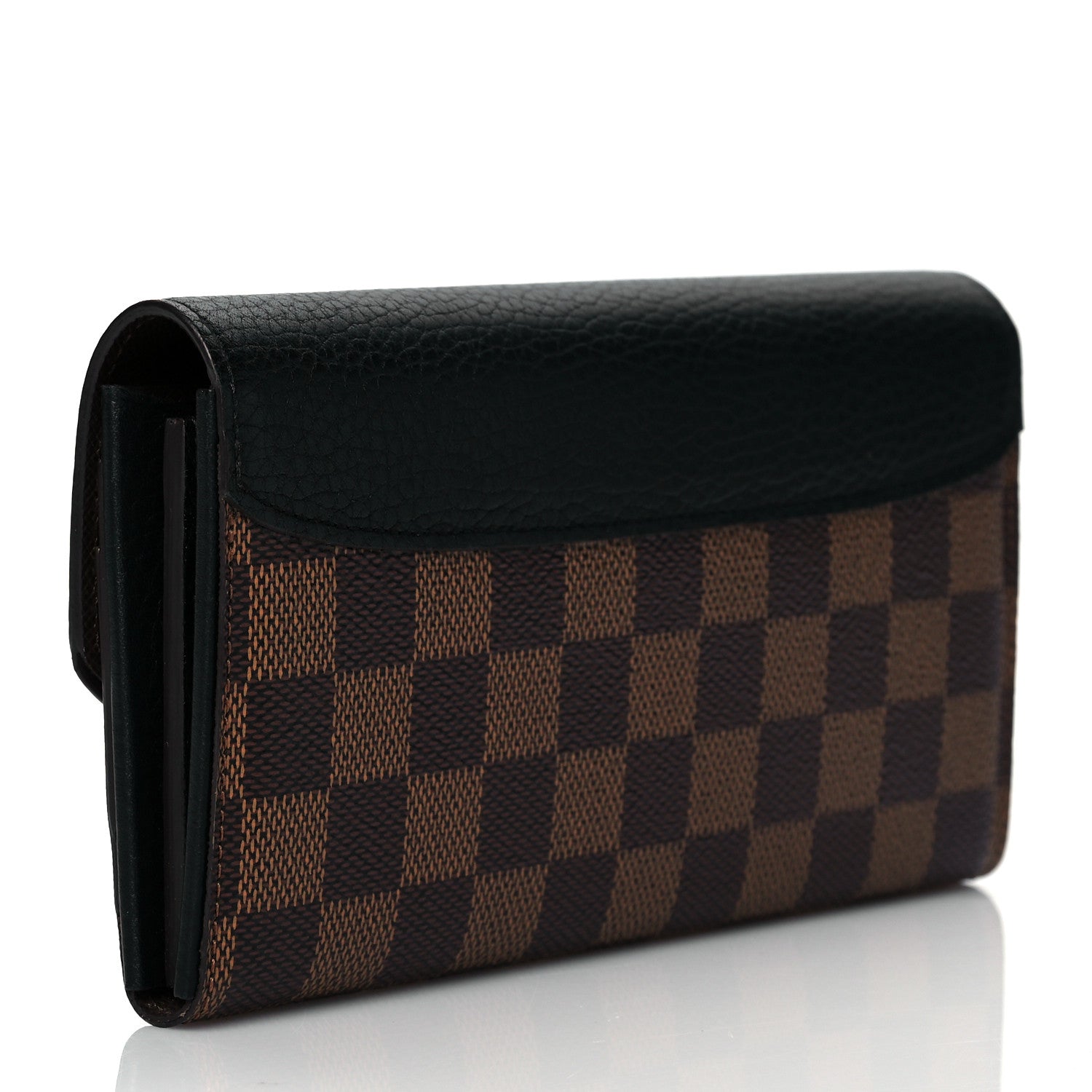 Louis Vuitton Damier Ebene Normandy Wallet Black 3 of 7