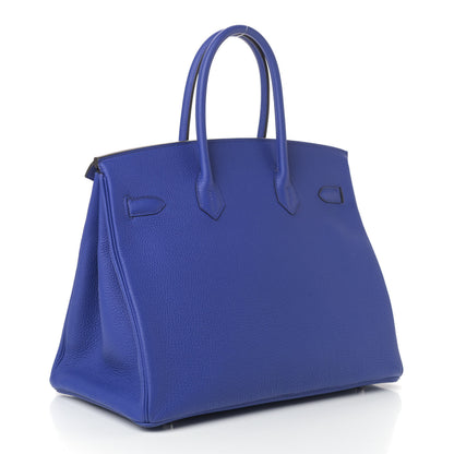 Hermes Togo Birkin 35 Bleu Electrique 2 of 5