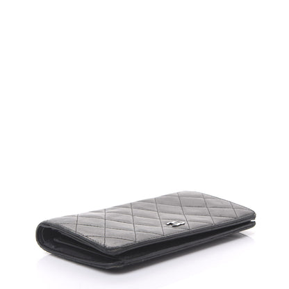 Chanel Lambskin Quilted Yen Wallet Black 4 of 14