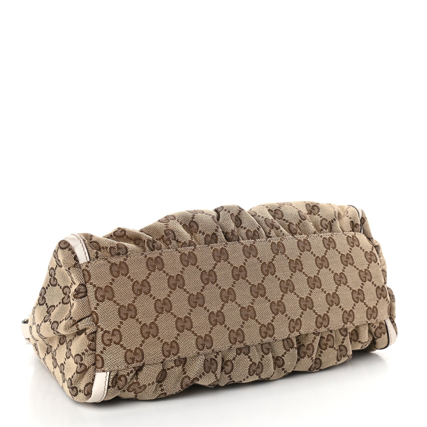 Gucci Monogram Medium D Gold Ring Hobo White 4 of 9