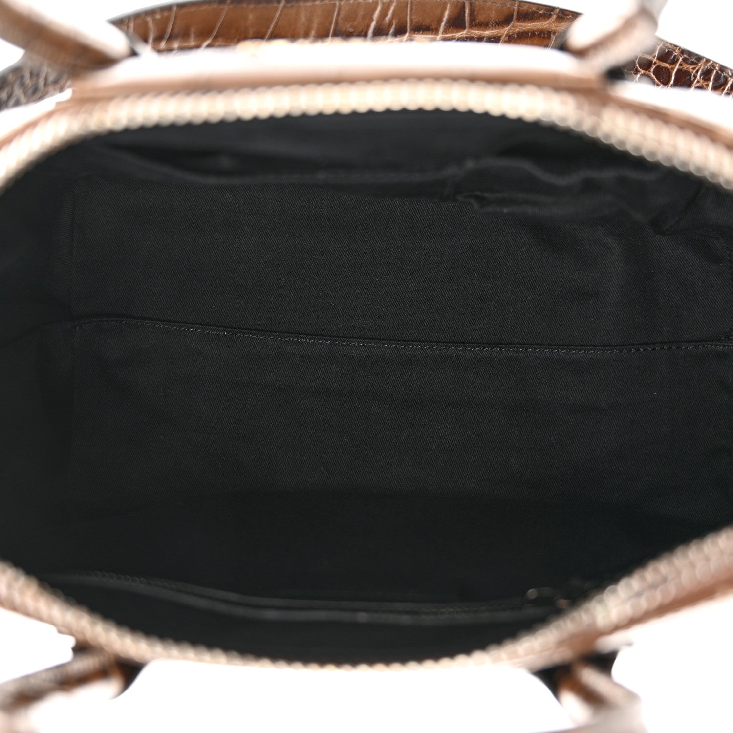 Givenchy Calfskin Crocodile Embossed Small Antigona Brown 5 of 12