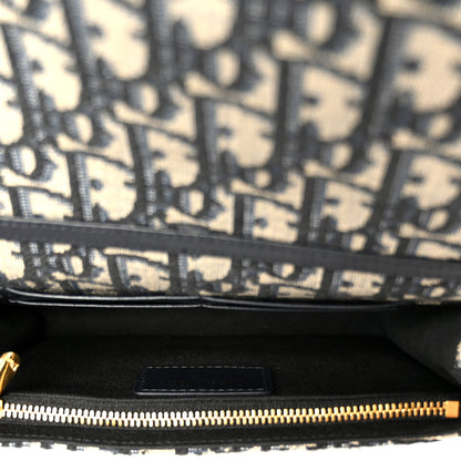 Christian Dior Oblique 30 Montaigne 2-In-1 Pouch Blue 5 of 11