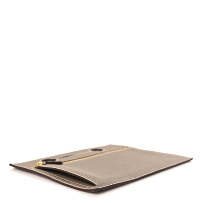 Hermes Togo Backpocket Pouch 30 Etoupe 4 of 7