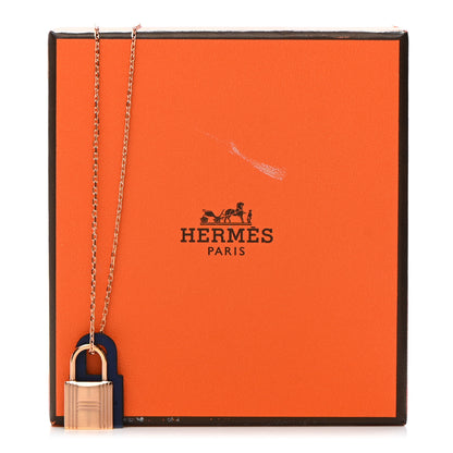 Hermes Swift Small O'Kelly Pendant Necklace Deep Blue 8 of 8