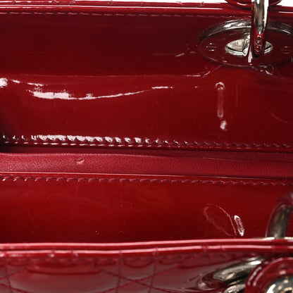 Christian Dior Patent Cannage Medium Lady Dior Red 11 of 11