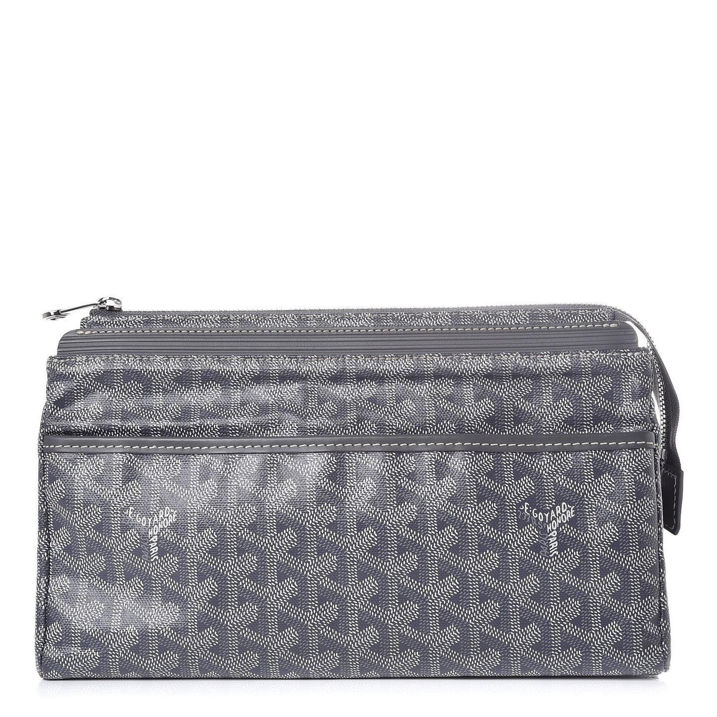 Goyardine Miroir Toiletry Bag GM Grey