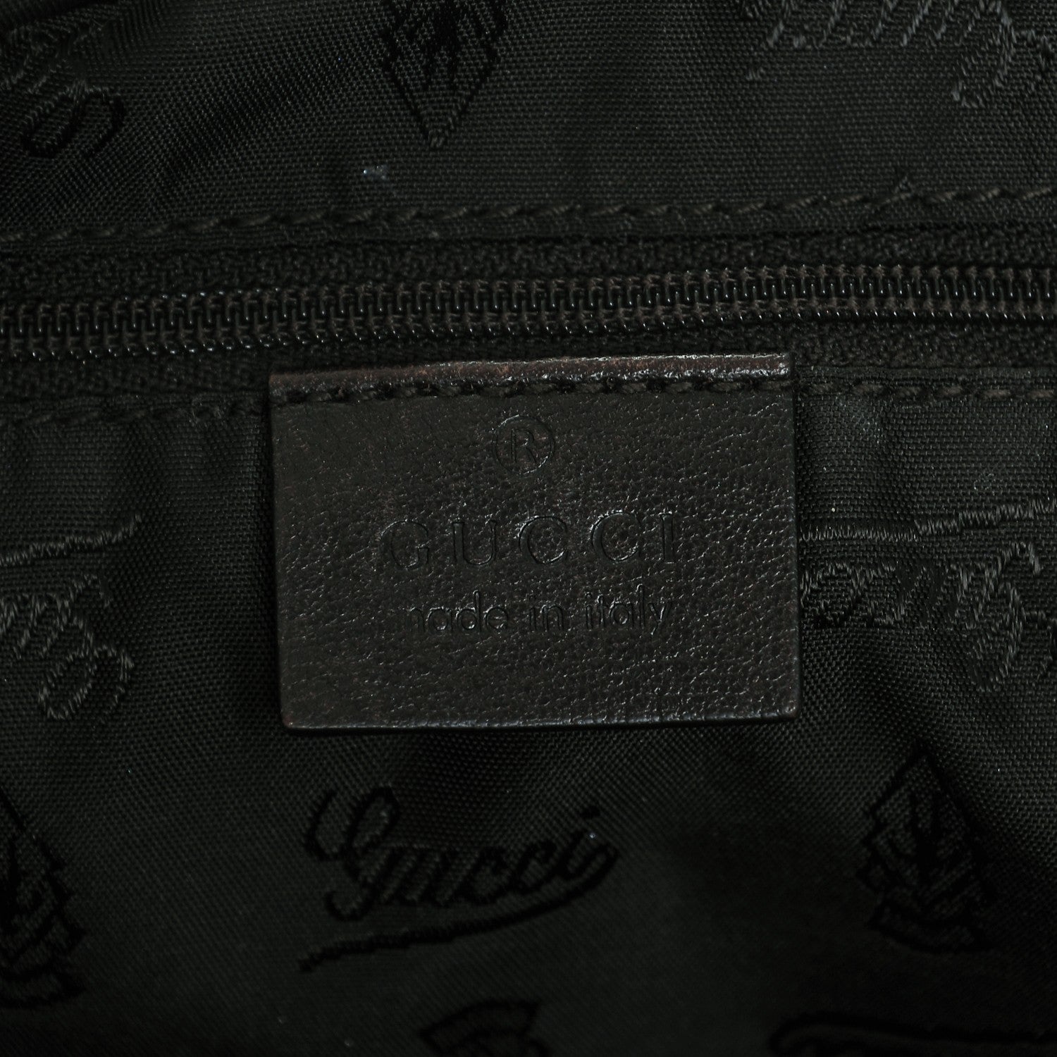 Gucci Crystal Monogram Duchessa Flap Shoulder Bag Dark Brown 6 of 7