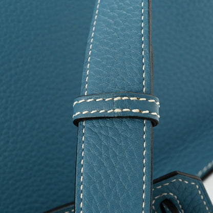 Hermes Taurillon Clemence Jypsiere 28 Blue Jean 14 of 14