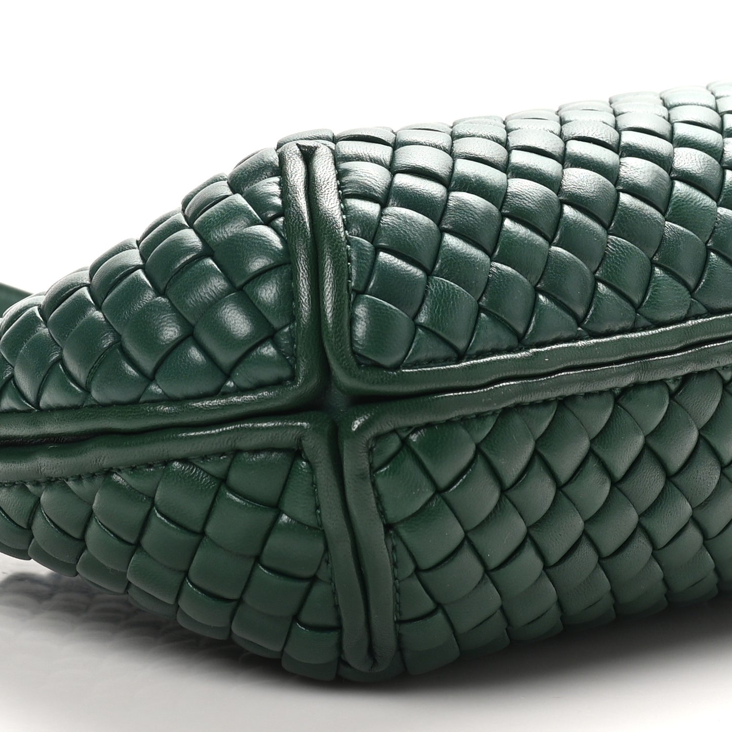 Nappa Intrecciato Small Clicker Shoulder Bag Raintree