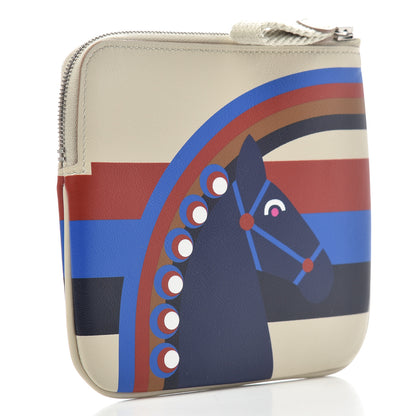 Hermes Swift Carre Rainbow Love Pocket Pouch Beton Bleu Encre 3 of 7