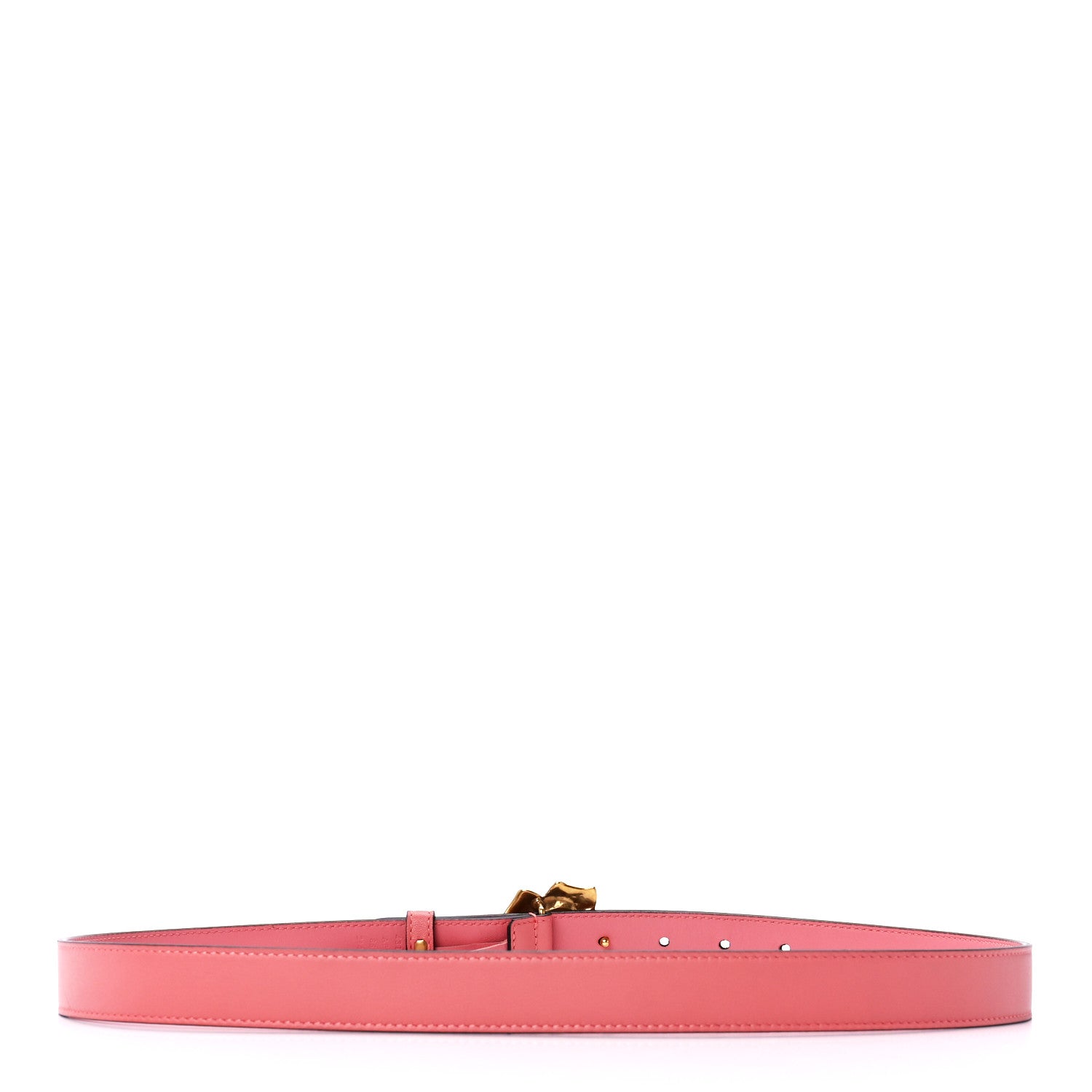 Gucci Calfskin Metal Flower Interlocking G Belt 85 34 Pink 2 of 4