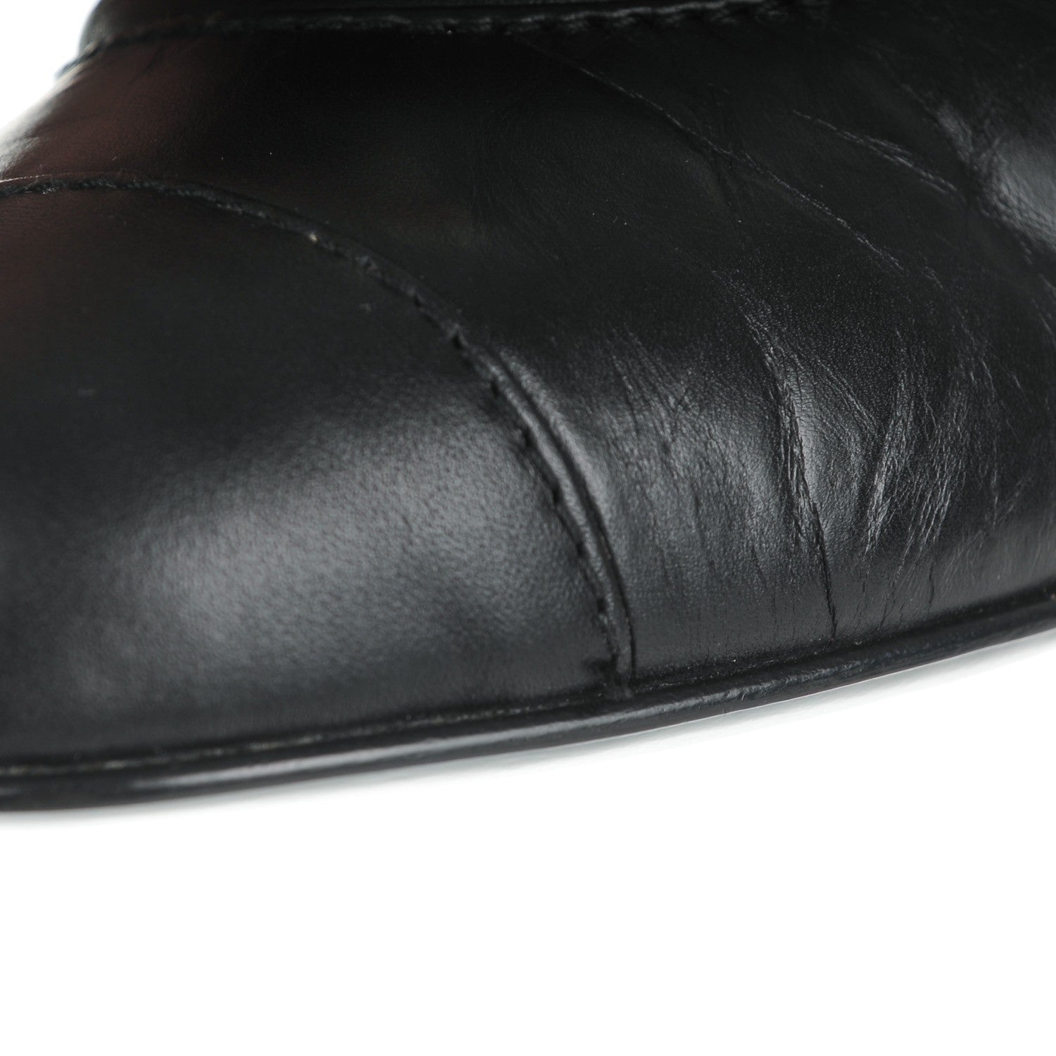 Chanel Calfskin Quilted Reissue Booties 36.5 Black 8 of 8