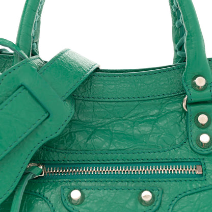 Balenciaga Agneau Classic Silver Hardware S City Magic Green 9 of 14