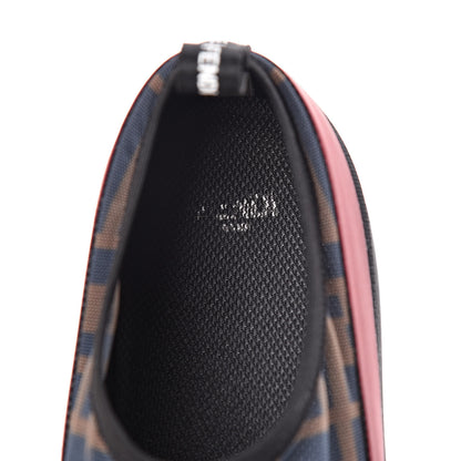 Fendi Technical Mesh Tulle Slip On Sneaker 37.5 Red Tobacco 6 of 7