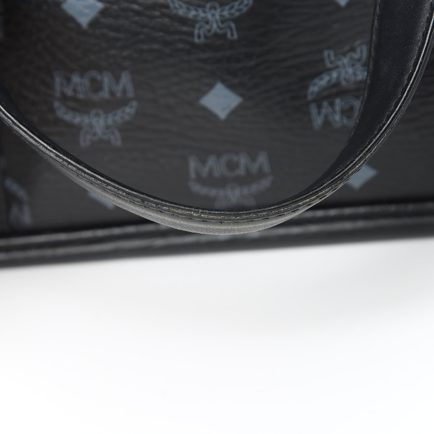 MCM Visetos Shopping Tote Black 13 of 16