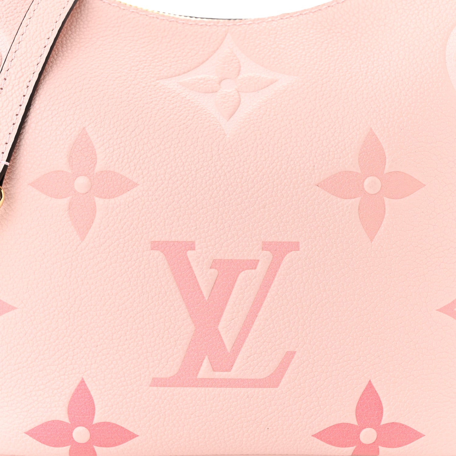 Louis Vuitton Empreinte Monogram Giant By The Pool Marshmallow Hobo PM Bouton De Rose 8 of 10