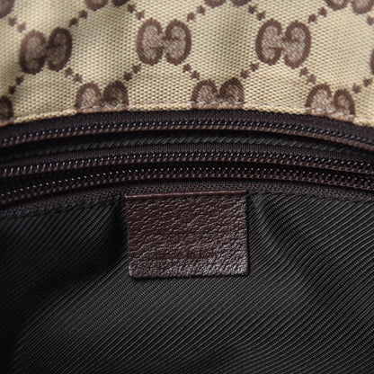 Gucci GG Monogram Small Web Handle Bucket Tote Dark Brown 8 of 10