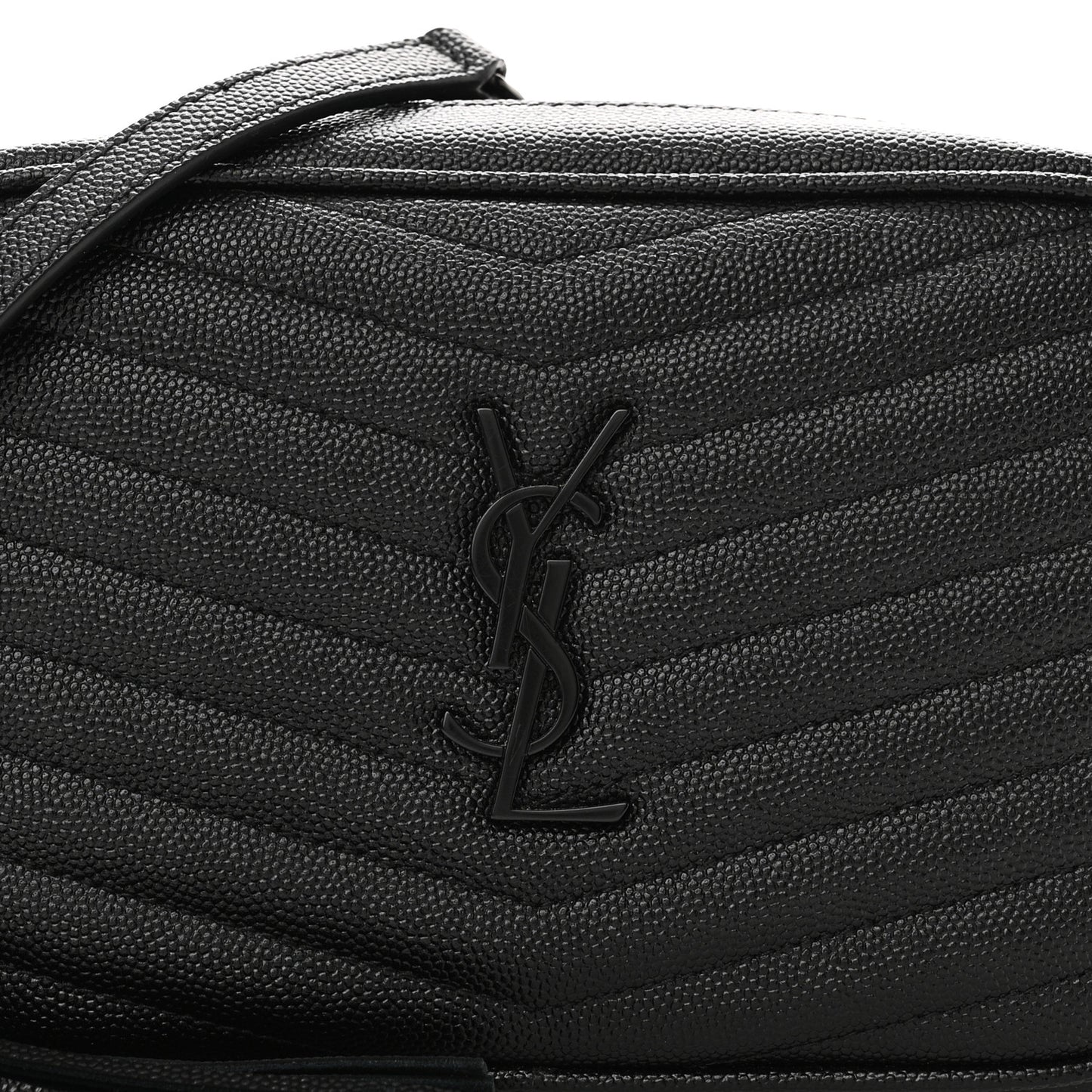 Grain De Poudre Matelasse Monochrome Monogram Mini Lou Camera Bag Black