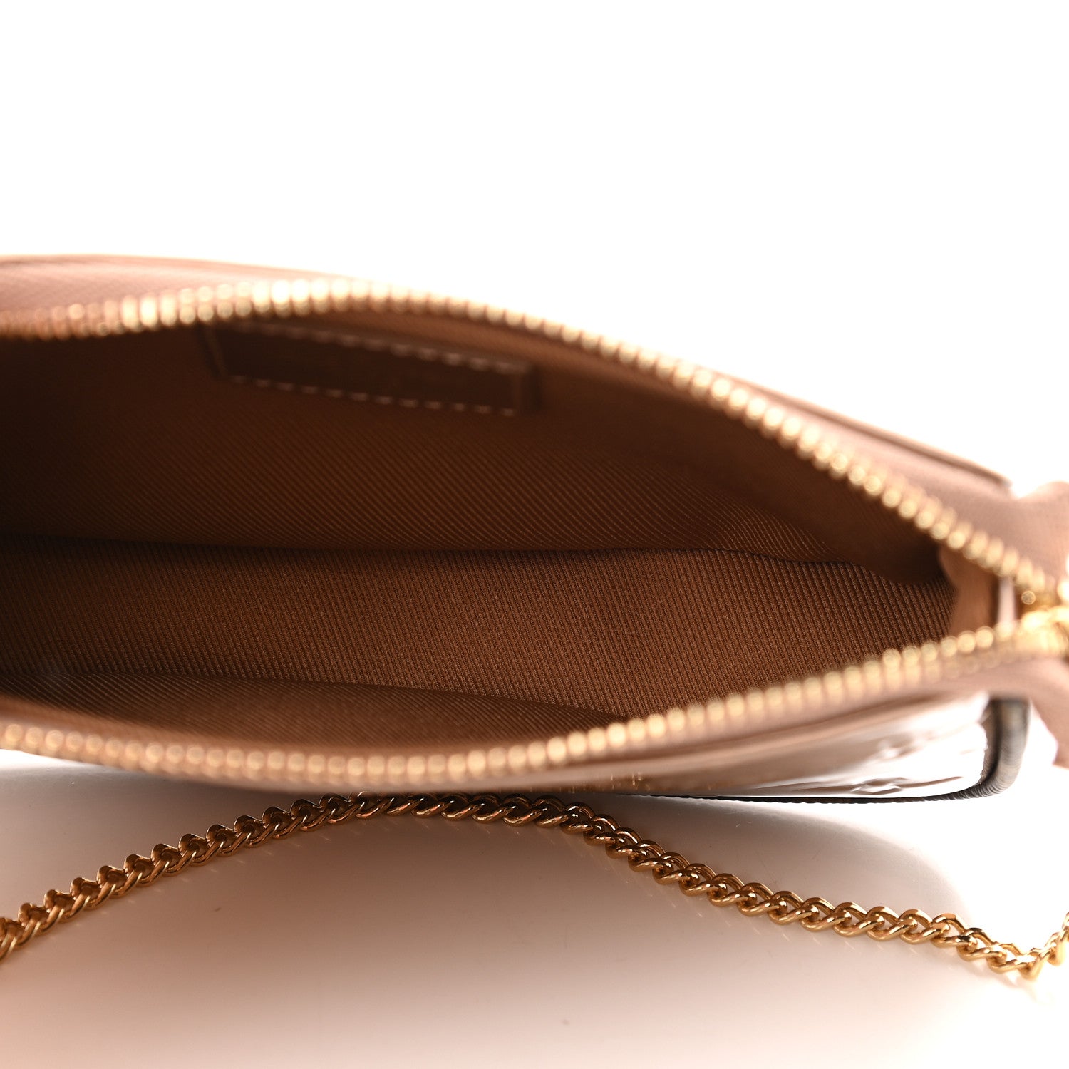 Louis Vuitton Metallic Vernis Mini Pochette Accessories Rose Gold 5 of 8