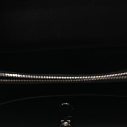 Louis Vuitton Taurillon Snakeskin Capucines MM Black 5 of 9