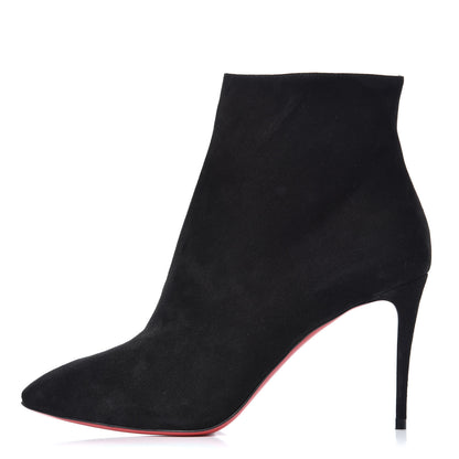 Christian Louboutin Veau Velours Eloise Booty 85 Ankle Boots 39 Black 1 of 10