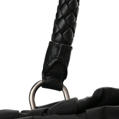 Prada Tessuto Nylon Nappa Braided Gaufre Shopping Satchel Black 13 of 13