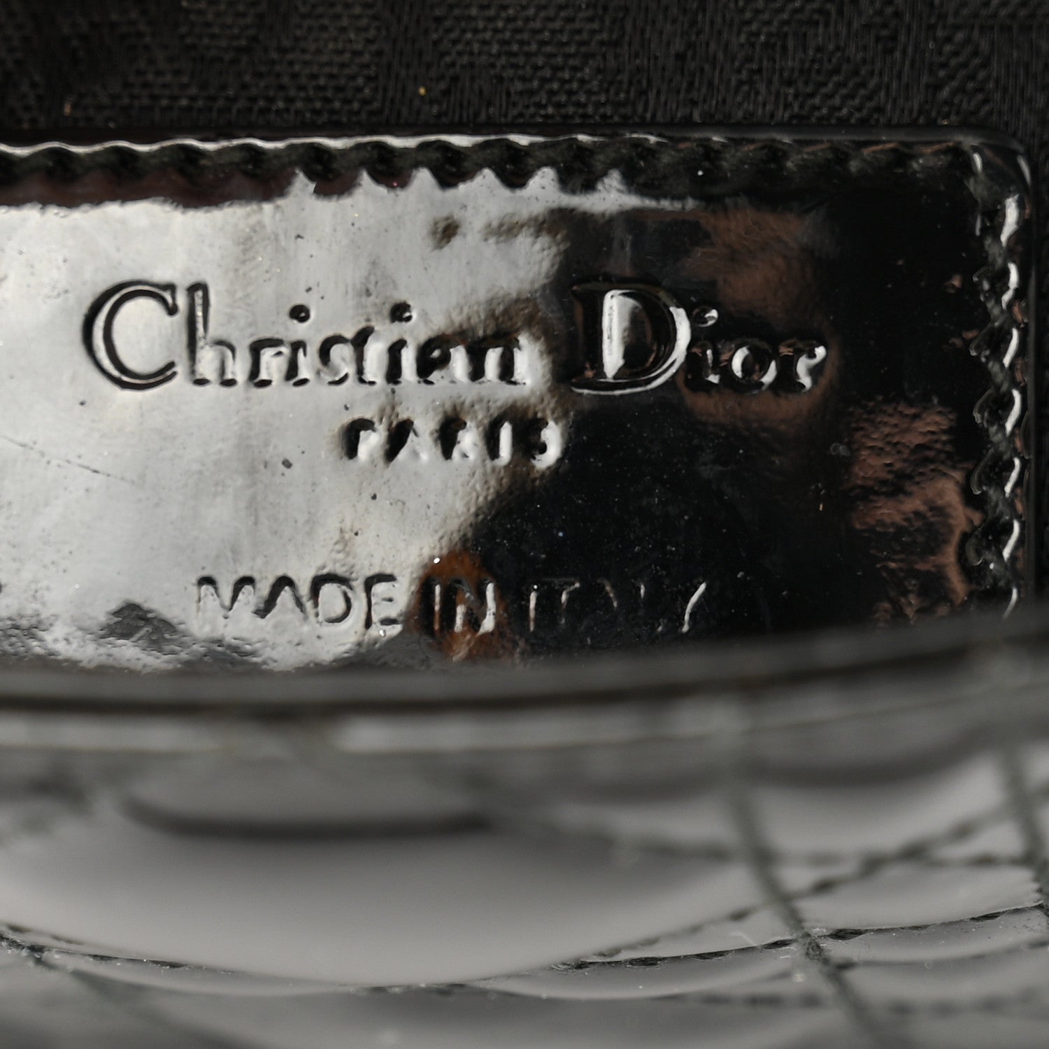 Christian Dior Patent Cannage Mini Lady Dior Black 6 of 11