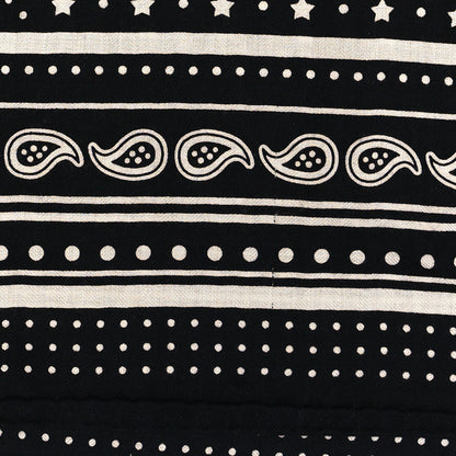 Hermes Cashmere Silk Les Cles Bandana Shawl 140 Black White 4 of 4