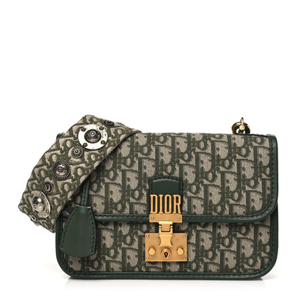 Christian Dior Oblique DiorAddict Flap Bag Green 1 of 9