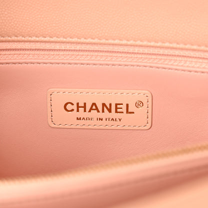 Chanel Caviar Quilted Small Coco Handle Flap Rose Clair 6 of 10